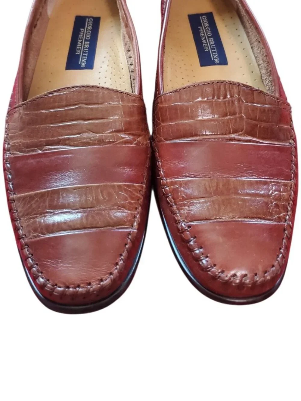 Giorgio Brutini Premier Le Glove Dress Men Loafers Leather Slip-On 9 M